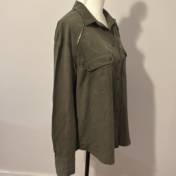 Free People, Long Sleeves cargo top with sparkle detail - Picture 3 of 6